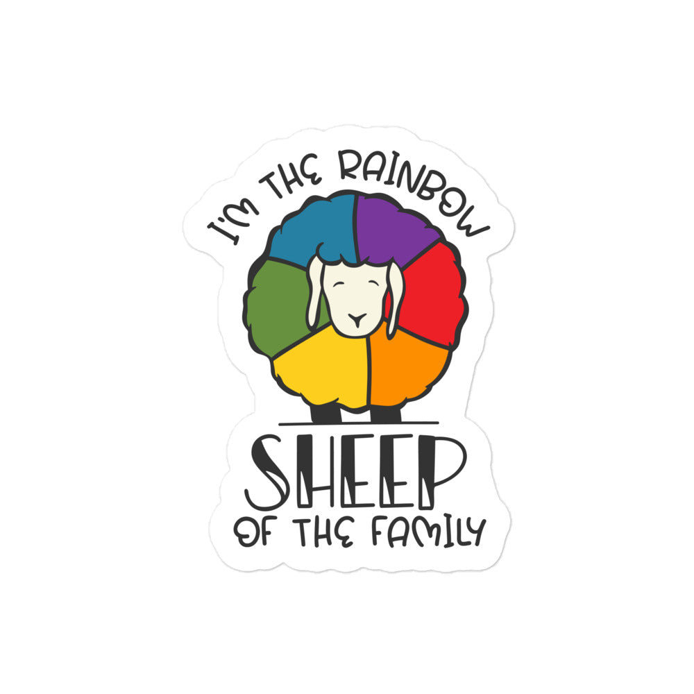 Rainbow Sheep of the Family Sticker